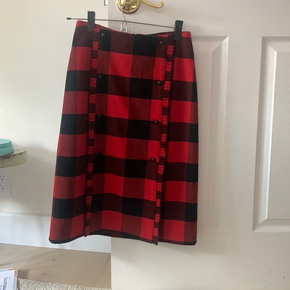 Scotch and Soda Buffalo check pencil skirt size Small